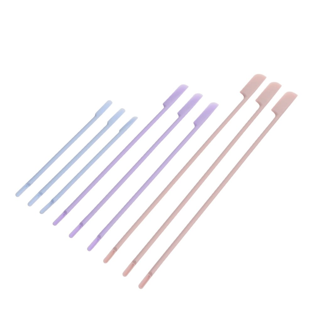Mikinona 9pcs Silicone Makeup Spatula Set for Cream and Lotion Application Versatile Odorless and Easy to Hair Products and Jams Multi-color Options