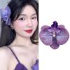 Dsgzkk Hair Clips,Hair Claw Clip for Women Simulation Orchids HairClip Hair Banana Clip Jaw Clamps Hair Barrettes Lady Hair Decorative Cli view 3