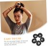 ASAKKURA 5pcs Bun Cover Hair Nets for Dancers Elastic Design Lace Trim for Ballet Performance Easy to Use Reusable Hair Accessories view 2