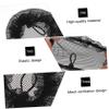 ASAKKURA 5pcs Bun Cover Hair Nets for Dancers Elastic Design Lace Trim for Ballet Performance Easy to Use Reusable Hair Accessories view 3