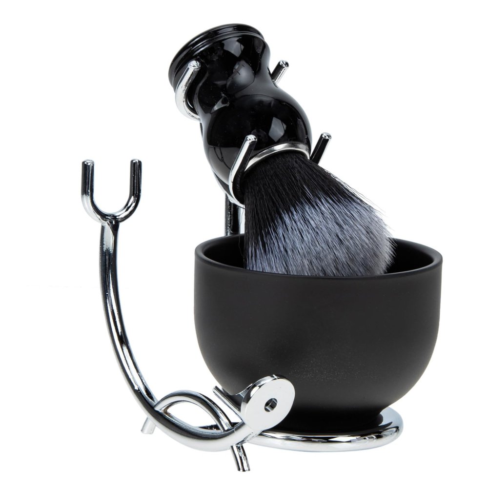 BELLIFFY Men's Shaving Kit with Brush and Bowl Multifunctional Shaving Set Detangling Mustache Brush for Home and Professional Use