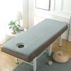 LDLCYCN Thicken Memory Foam Massage Table Mattress Topper with 4 Corner Elastic Band Spa Bed Cushion with Hole Lash Bed Pad Non-Slip Lash Bed Cushion for Beauty Salon,Gray/a,185 * 70cm(S) view 1