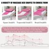 LDLCYCN Thicken Memory Foam Massage Table Mattress Topper with 4 Corner Elastic Band Spa Bed Cushion with Hole Lash Bed Pad Non-Slip Lash Bed Cushion for Beauty Salon,Gray/a,185 * 70cm(S) view 4
