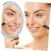 OSOLADY Magnifying Led Vanity Mirror with Suction Cup Round Tabletop Cosmetic Mirror for Makeup Application for Bathroom No Battery Included view 2
