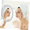 OSOLADY Magnifying Led Vanity Mirror with Suction Cup Round Tabletop Cosmetic Mirror for Makeup Application for Bathroom No Battery Included view 3