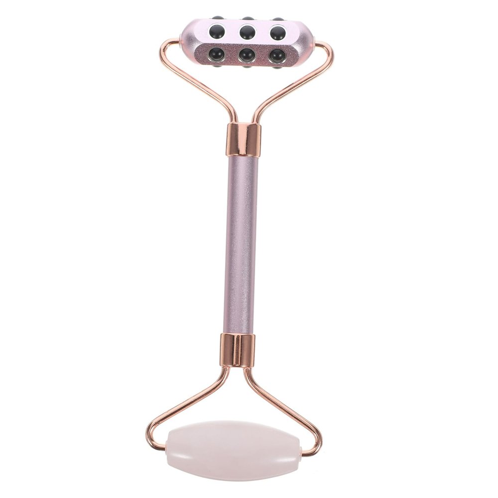 HONMEET Beauty Roller Stone Facial Massager Gua Sha Tool for Skin Care Reduce Puffiness Wrinkles Revitalizing Facial Roller for Men and Women