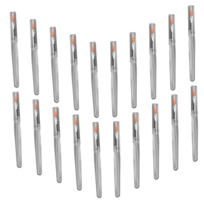 HONMEET 20pcs Crystal Handle Lip Brush Makeup Brushes for Lipstick Eye Shadow Portable