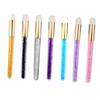 MUSISALY 7pcs Pore Cleaning Tool Soft Skin Brush for Face Nose Eye Cleansing Safe and Lightweight for Daily Use Colors White Pink Yellow Blue Black Light Purple Dark Purple view 1