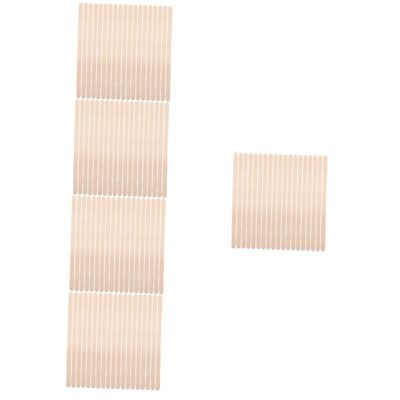BIUDECO 5sets Convenient Waxing Sticks Set Wooden Hair Removal Tools for All Hair Types 100pcs*5