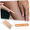 BIUDECO 5sets Convenient Waxing Sticks Set Wooden Hair Removal Tools for All Hair Types 100pcs*5 view 4