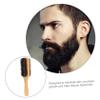 BELLIFFY Beard Brush for Pre Shave Oil Professional Barber Tool Double-sided Bristle Brush view 2
