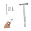 FOYTOKI 2pcs Shaving Tools Men Double Edge Razor Safety Razor Smooth Shave Manual Beard Shaver view 2