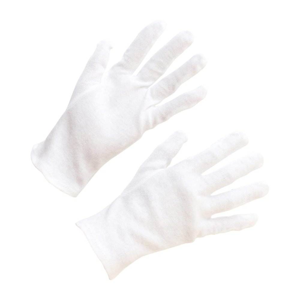 FELTECHELECTR 12pairs Thickened Cotton Protective Gloves Non- Etiquette for Jewelry Inspections Gardening and Industrial Work Comfortable Reusable Hand