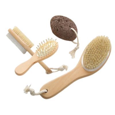 GARVALON Cleansing Exfoliating Body Brush Scrubber Exfoliating Stone Portable Shower Brush Deep Clean Massage Ergonomic Grip
