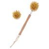 LALADEFIEE 2pcs Ergonomic Wooden Shower and Bath Scrubber Handle Body Cleaning Brush Natural Bristles Safe for Kitchen and Bathroom Use view 1