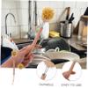LALADEFIEE 2pcs Ergonomic Wooden Shower and Bath Scrubber Handle Body Cleaning Brush Natural Bristles Safe for Kitchen and Bathroom Use view 3