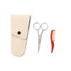 NULYLU 1set Nose Hair Trimmer and Beard Scissor Kit Stainless Steel Comb and Storage Bag for Men Precise Trimming for Nose Ears Eyebrows and Beard Grooming view 1