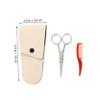 NULYLU 1set Nose Hair Trimmer and Beard Scissor Kit Stainless Steel Comb and Storage Bag for Men Precise Trimming for Nose Ears Eyebrows and Beard Grooming view 3