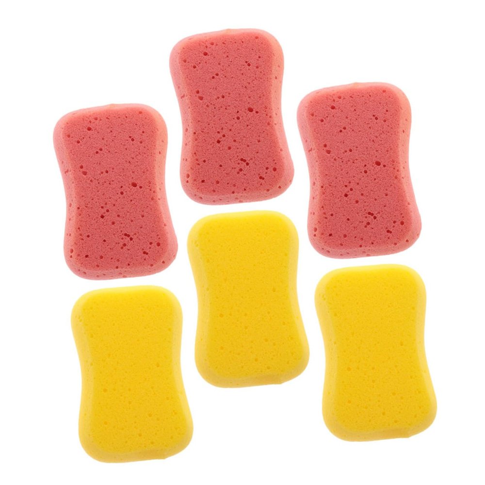 HONMEET 6pcs Exfoliating Bath Sponges Deep Cleansing Random Colors for Daily Use and Gifting Special Occasions