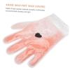 MUSISALY 2pairs Peach Paraffin Wax Therapy Covers for Hands and Feet Reusable Hydrating Hand Foot Masks for Moisturizing Self-Care and Relaxation view 2