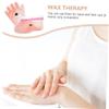 MUSISALY 2pairs Peach Paraffin Wax Therapy Covers for Hands and Feet Reusable Hydrating Hand Foot Masks for Moisturizing Self-Care and Relaxation view 4