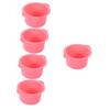 BIUDECO 5pcs Hair Removal Silicone Wax Warmer Bowl Wax Pot for Professional Waxing for Waxing view 1