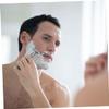 NULYLU Old-fashioned Manual Hand Shaver for Men Beard Trimming Tool Silver for Father's Day Compact Design for Easy Travel and Use view 3