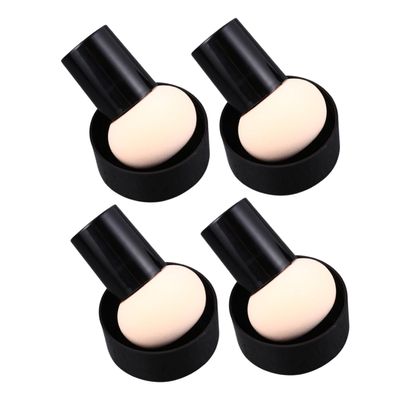 MUSISALY 4pcs Mushroom Shape Makeup Puff Dual-use Powder Applicator for Even Application Washable and Reusable Cosmetic Sponge for Women and Girls