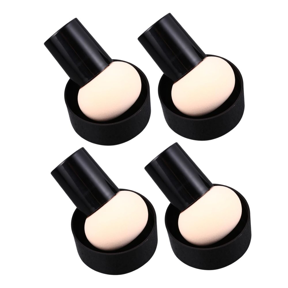 MUSISALY 4pcs Mushroom Shape Makeup Puff Dual-use Powder Applicator for Even Application Washable and Reusable Cosmetic Sponge for Women and Girls