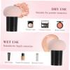 MUSISALY 4pcs Mushroom Shape Makeup Puff Dual-use Powder Applicator for Even Application Washable and Reusable Cosmetic Sponge for Women and Girls view 3