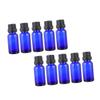 ASAKKURA 12pcs Blue Glass Empty Essential Oil Bottles with Large Dropper Cap Travel-friendly Sub Bottles for Diy Perfumes Scents Beauty Liquids view 1