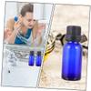 ASAKKURA 12pcs Blue Glass Empty Essential Oil Bottles with Large Dropper Cap Travel-friendly Sub Bottles for Diy Perfumes Scents Beauty Liquids view 3