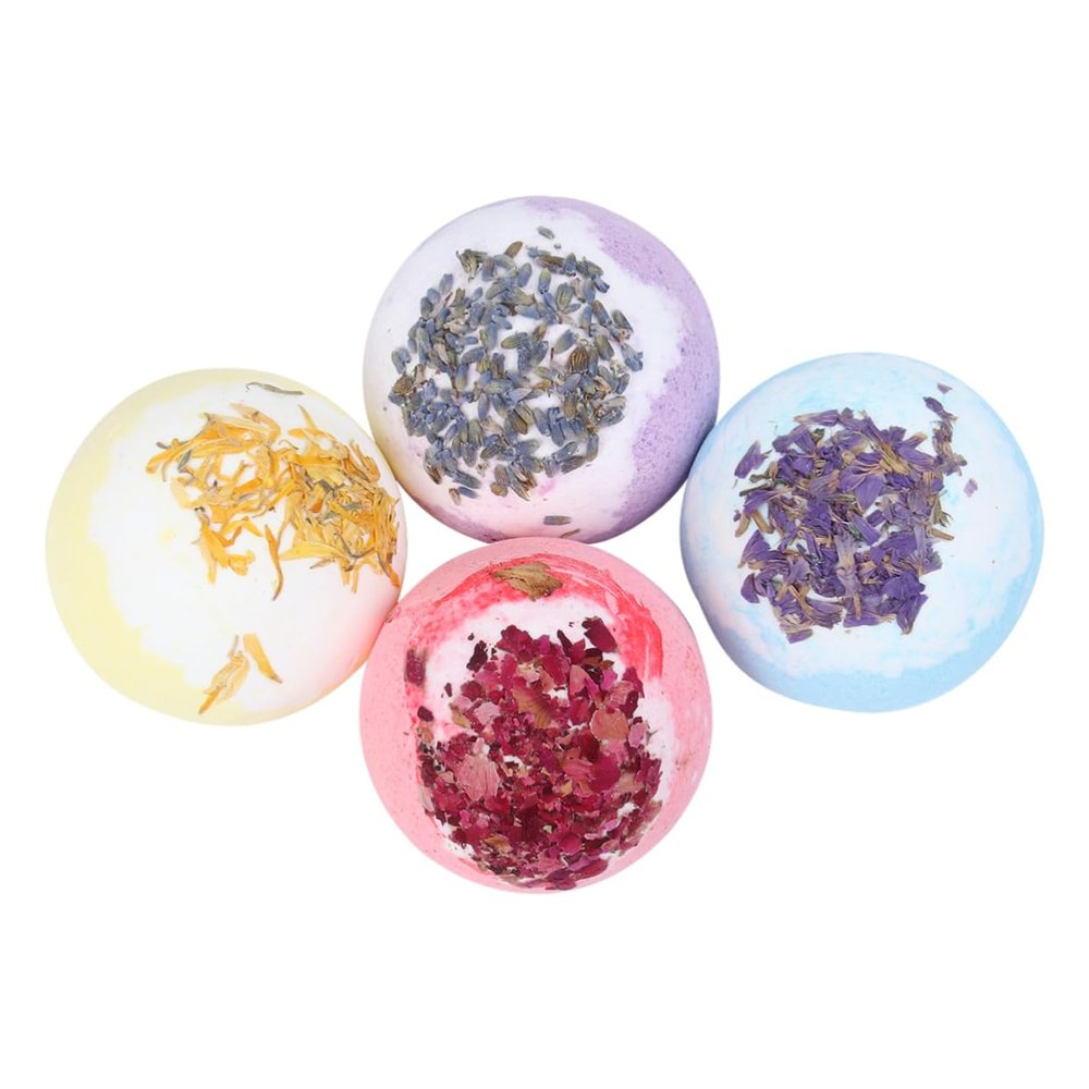 HONMEET 4pcs Scented Bathing Bubble Natural Ingredients Relaxing Spa for Home Travel and Hotel Use for Women and Men
