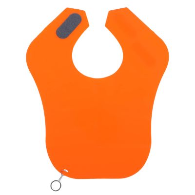 SKISUNO 1pc Silicone Hairdressing Shoulder Pad Hair Cutting Shawl for Salon and Home Use Lightweight and Breathable Barber Supply Orange Large
