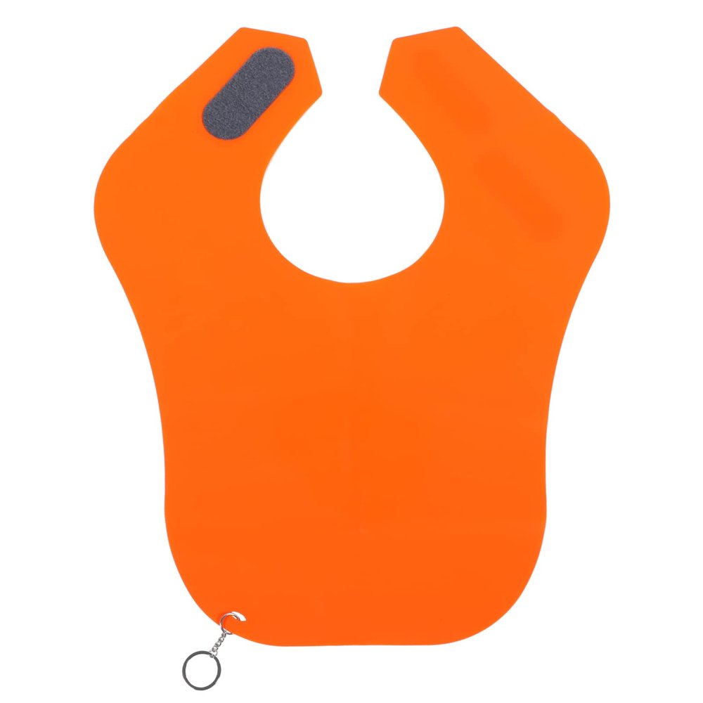 SKISUNO 1pc Silicone Hairdressing Shoulder Pad Hair Cutting Shawl for Salon and Home Use Lightweight and Breathable Barber Supply Orange Large