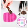SKISUNO 6pcs Silicone Makeup Brush Cleaning Mat Portable Scrubber for Care Flexible and Durable Design Mixed Color for Home and Salon Use view 2