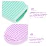 SKISUNO 6pcs Silicone Makeup Brush Cleaning Mat Portable Scrubber for Care Flexible and Durable Design Mixed Color for Home and Salon Use view 4