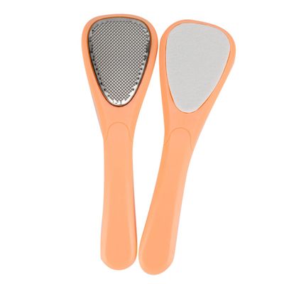 Outanaya 2pcs Stainless Steel Foot File Pedicure Tool Foot Scrubber Callus Remover