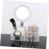 ABOOFAN Makeup Organizer Case Cosmetics Storage Holder Lipstick Holder Desktop Lipstick Rack Corner Counter Shelf view 3