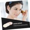 HONMEET 2pcs Unbreakable Travel Mirror Mini Portable Makeup Mirror Pu Cover Compact Beauty for Women for Special Occasions view 3