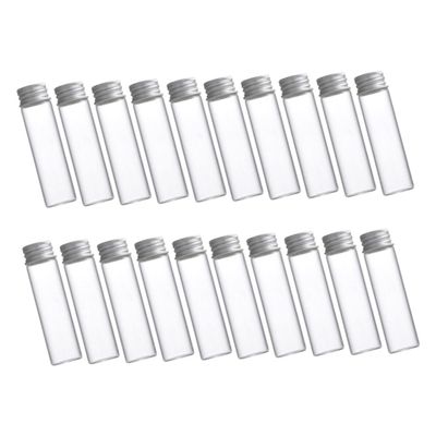 MUSISALY 20pcs Airtight Refillable Glass Bottles Travel Bottles Essential Oil Dispenser Portable