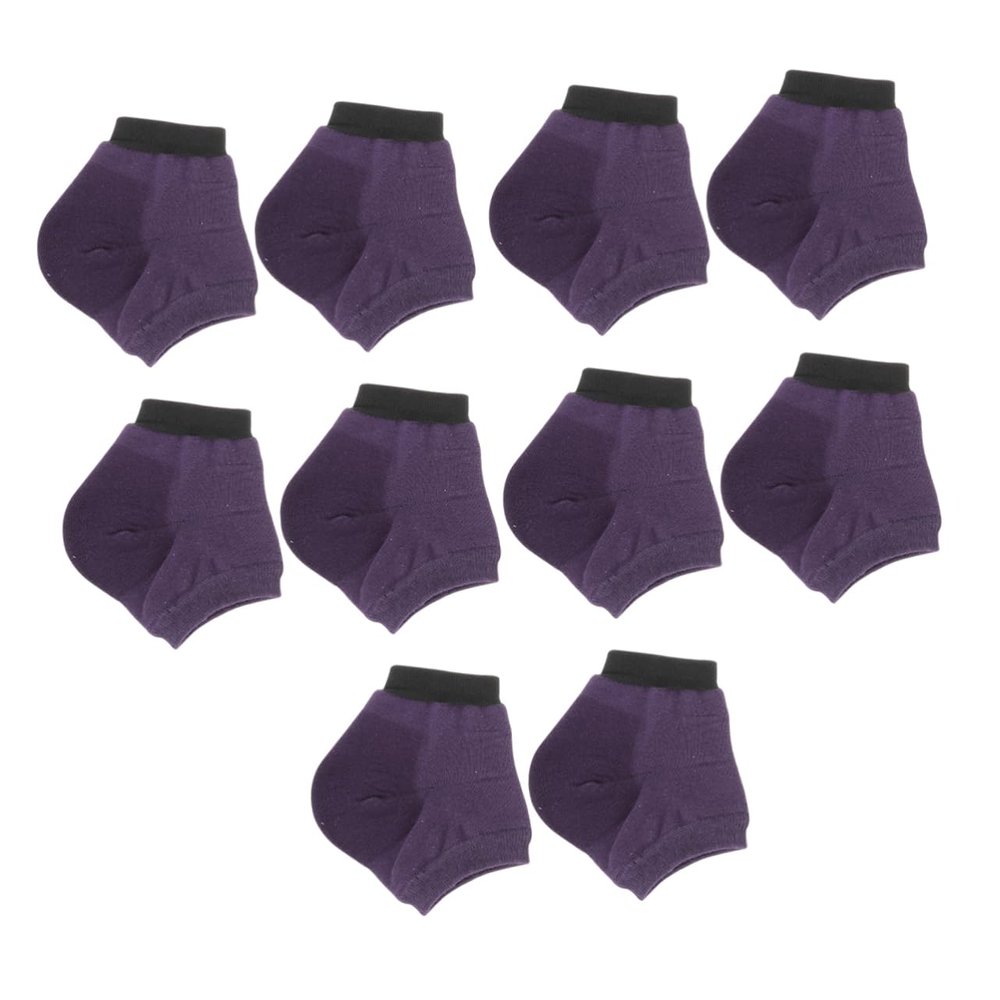 MUSISALY 5pairs Moisturizing Heel Socks for Dry Open-Toed Design Comfortable for Yoga and Daily Wear