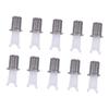 Healeved 10pcs Electric Nose Hair Trimmer Replacement Heads Washable Trimmer Accessories for Men and Women Compatible with Nose Hair Clippers Easy to Install and Maintain view 1