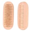 Healeved 4pcs Double-sided Nail Cleaning Brush Handle Bristle Massage Brushes for Manicure Pedicure Sturdy Comfortable Grip for Salon Use Home Nail Care view 1