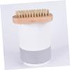 Healeved 4pcs Double-sided Nail Cleaning Brush Handle Bristle Massage Brushes for Manicure Pedicure Sturdy Comfortable Grip for Salon Use Home Nail Care view 2