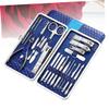 NULYLU 21pcs Stainless Steel Nail Clipper Set Ergonomic Nail Trimmer File Tools for Home Travel Use view 2