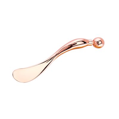 OSOLADY Zinc Alloy Eye Cream Spoon for Eye Massage and Fatigue Relief Rose Gold Makeup Tool for Skincare Durable and Eco-friendly Design for Enhanced Blood Circulation
