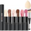 6 Colors Cream Contour Stick Makeup Kit, Shades with Highlighter, Blush and Double-End Bronzer Contour Stick for Sculpt the Cheeks, Long Lasting, Waterproof, Matte & Dewy Finish(SET A) view 1