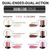 6 Colors Cream Contour Stick Makeup Kit, Shades with Highlighter, Blush and Double-End Bronzer Contour Stick for Sculpt the Cheeks, Long Lasting, Waterproof, Matte & Dewy Finish(SET A) view 4