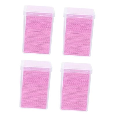 Outanaya 800pieces Pink Eyelash Glue Wipes Cleansing Pads for Glue Bottle Cleaning Non-Woven Wipes for Salon and Home Use Prevent Clogging and Enhance Grafting Efficiency